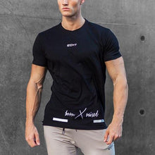 Load image into Gallery viewer, Round Neck Sports Fitness Training Men&#39;s Tops
