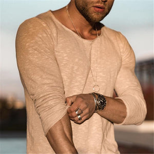 Men's Long Sleeve Tight T-Shirt