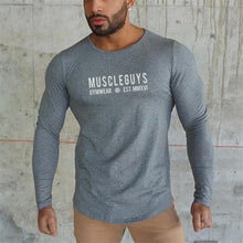 Load image into Gallery viewer, Muscle Slim Round Neck Personality Men&#39;s Tops
