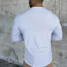 Load image into Gallery viewer, Muscle Slim Round Neck Personality Men&#39;s Tops
