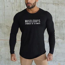 Load image into Gallery viewer, Muscle Slim Round Neck Personality Men&#39;s Tops
