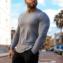Load image into Gallery viewer, Long Cotton Breathable Slim Men&#39;s Tops
