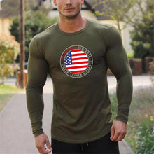 Load image into Gallery viewer, American Flag Printing Campaign Men&#39;s Tops
