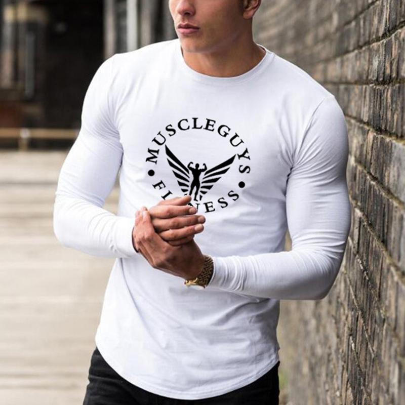 Alphabet Fashion Printed Cotton Men's Tops