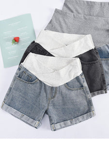 Maternity Denim Loose and Ripped Thin Pants