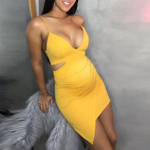 Maternity Sexy V-Neck Sleeveless Sling Bodycon Dress