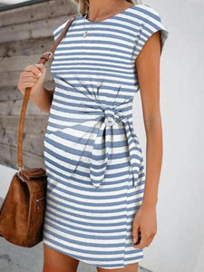 Striped Casual Loose Maternity Dress