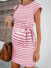 Load image into Gallery viewer, Striped Casual Loose Maternity Dress
