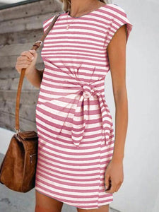 Striped Casual Loose Maternity Dress