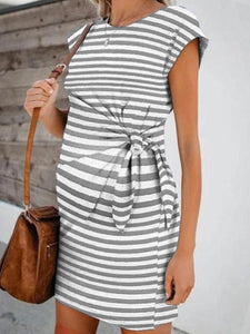 Striped Casual Loose Maternity Dress