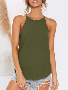 Irregular Solid Color Sling Maternity Tops