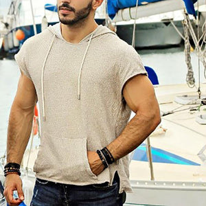 Sports Casual Fashion Short Sleeve Hoodie