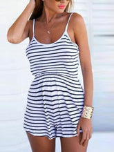 Load image into Gallery viewer, Casual Striped Sling Slim Maternity Jumpsuit
