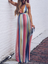 Load image into Gallery viewer, Maternity Cross-Sling Boho Printed Maxi Dress
