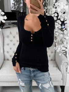 Slim Slimming Big Round Neck Maternity Blouse