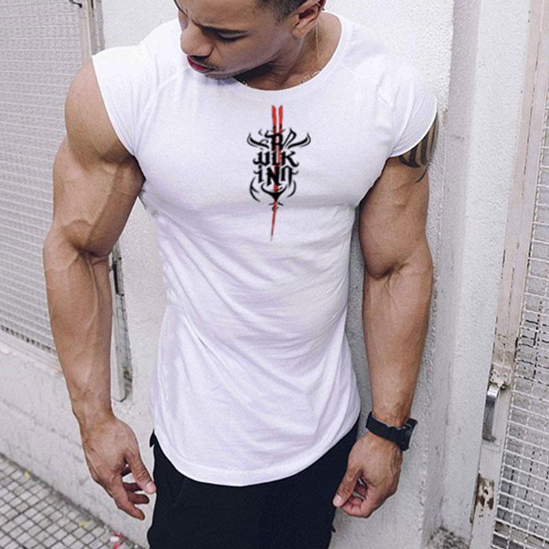 Slim Running Crew Neck Men's Tops