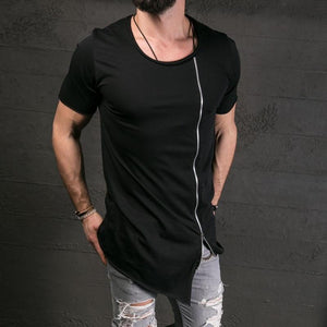 Chest Zipper Hip Hop Men's Tops