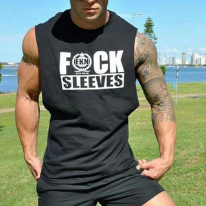 Men's Quick-Drying Letter Printed Loose Sports Vest