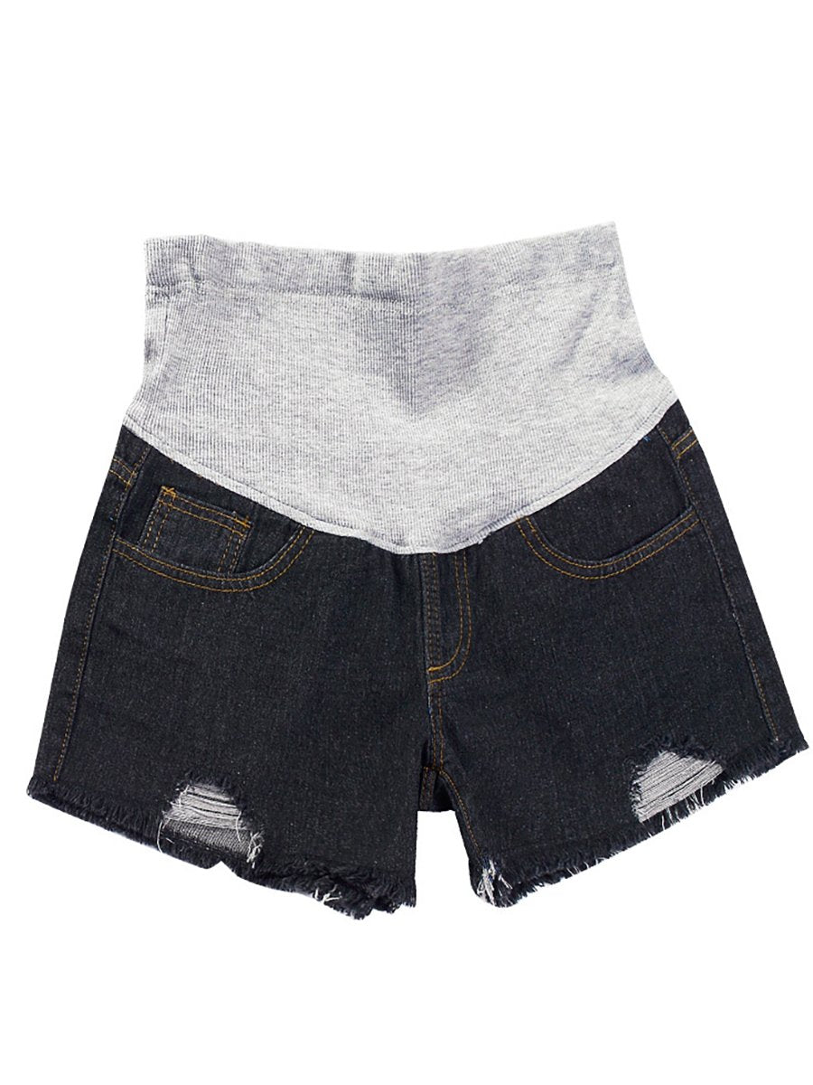 Maternity Fashion Denim Lifting Shorts