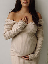 Load image into Gallery viewer, Maternity Wear Comfortable Fashion Strapless Casual Knitted Dress
