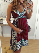 Load image into Gallery viewer, Maternity Dress With Printed Sling
