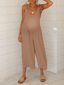 Maternity Jumpsuit With Bow Sling