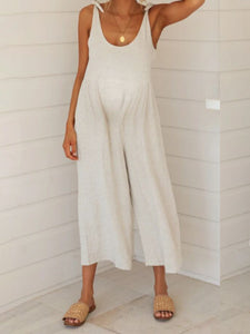 Maternity Jumpsuit With Bow Sling