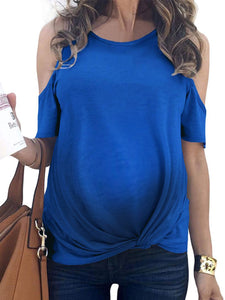 Casual Simple Off-shoulder Maternity Blouse