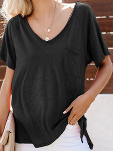 Casual Solid Color Loose Maternity T-shirt