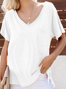 Casual Solid Color Loose Maternity T-shirt