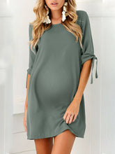 Load image into Gallery viewer, Simple Casual Round Neck Maternity Dress
