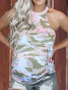 Fashion Camouflage Casual Maternity Vest