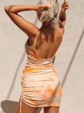 Load image into Gallery viewer, Maternity Tie-dye Street Style Halter Sexy Suspender Dress
