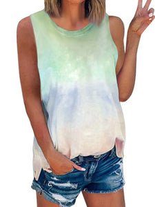 Gradient Tie-dye Maternity Sleeveless Vest