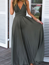 Load image into Gallery viewer, V-Neck Tie Flat-Chested Evening Dress Maternity Dress
