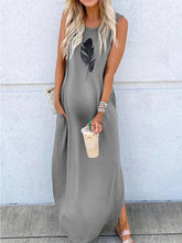 Load image into Gallery viewer, Casual Sleeveless Long Maternity Dress
