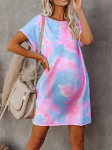 Maternity Wear Fashion Casual Loose Tie-dye Dress