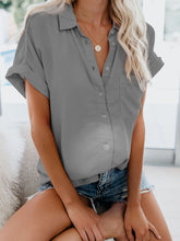 Load image into Gallery viewer, Lapel Button Button Shirt Maternity Top
