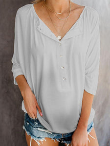 Casual Single-breasted Maternity Top