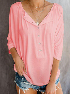 Casual Single-breasted Maternity Top