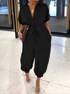 Single Breasted Maternity Fashion Jumpsuit