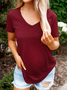 Casual Solid Color Pure Cotton Maternity T-shirt