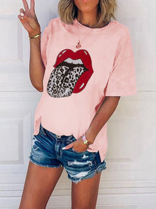 Fashion Printed Maternity Casual T-shirt