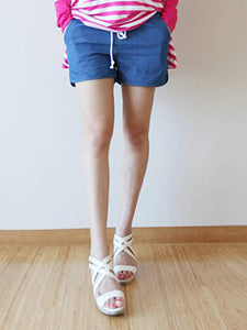 Summer Loose Casual Maternity Denim Shorts