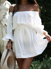 Load image into Gallery viewer, Summer Off-shoulder Fashion Dresses For Pregnant Women
