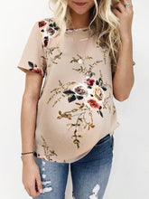 Load image into Gallery viewer, Fashion Printed Maternity Casual T-shirt
