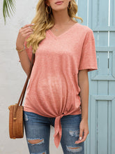 Load image into Gallery viewer, Pure Color V-Neck Maternity Top
