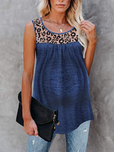 Load image into Gallery viewer, Leopard Print Loose Round Neck Vest For Pregnant Women
