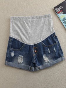 Maternity Shorts With Ripped Holes