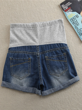 Load image into Gallery viewer, Maternity Shorts With Ripped Holes
